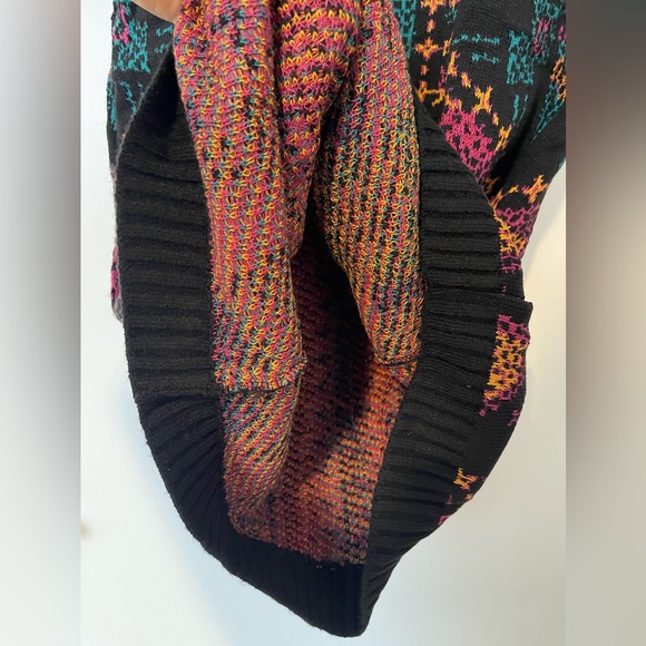 Farm Rio Yawanawa Stripes Midi Sweater Dress Multicolor Tribal Print Size Small - Picture 15 of 16